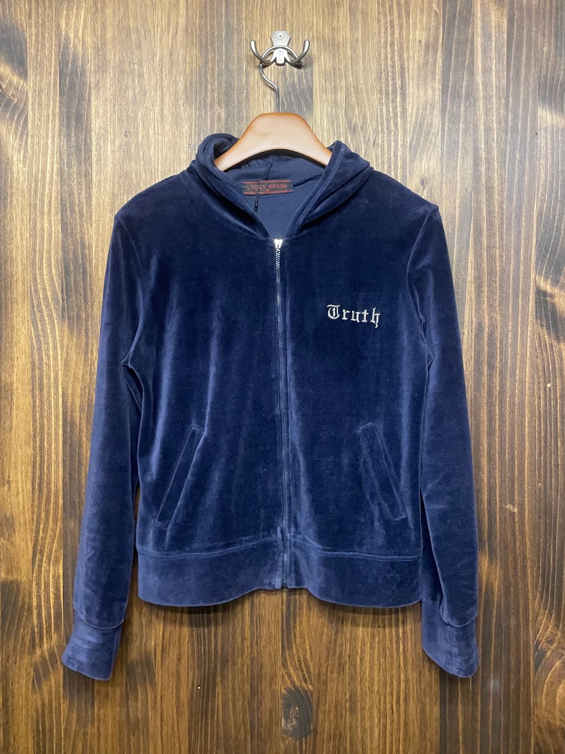 velvet hooded zip-up 상품이미지3