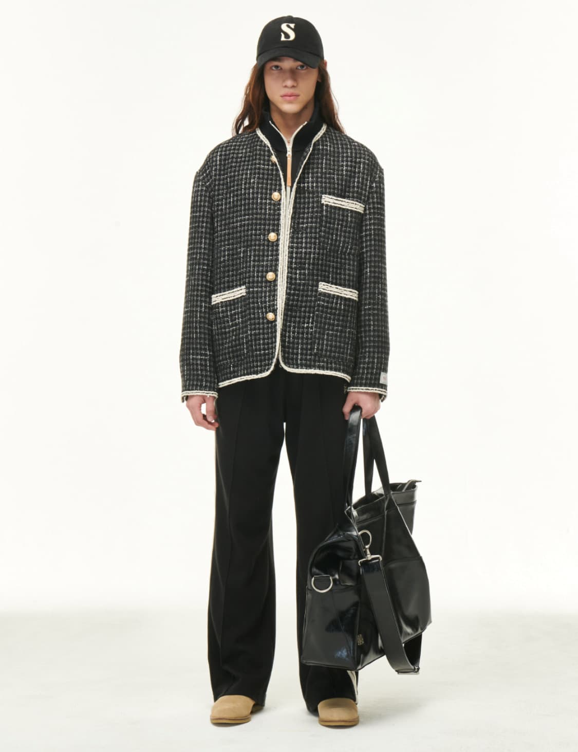 세터 몰턴 투톤 트위드 자켓 (클래식 블랙) 상품이미지6