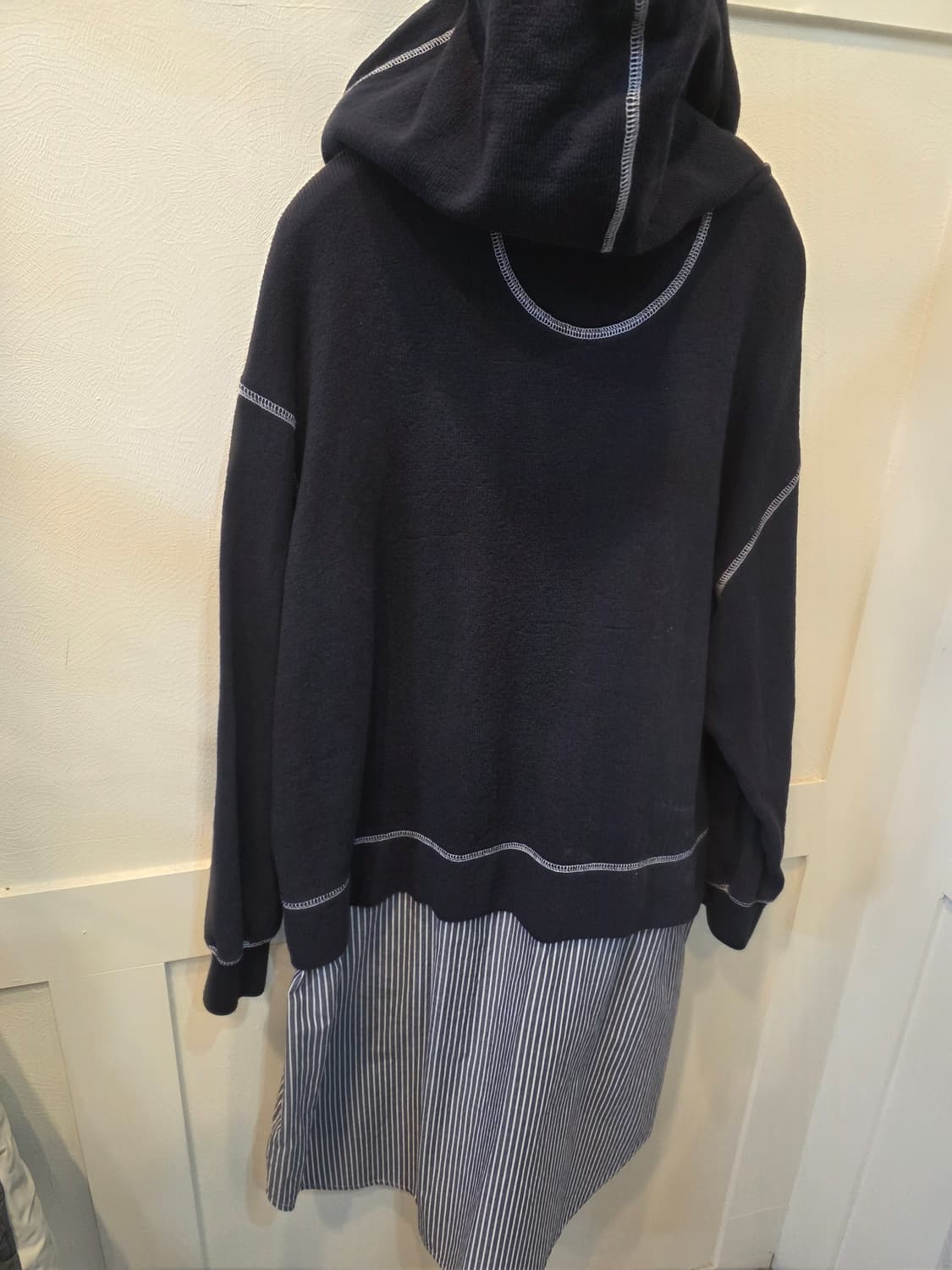 스튜디오 톰보이 후드  믹스 레이어드  셔츠원피스 상품이미지6