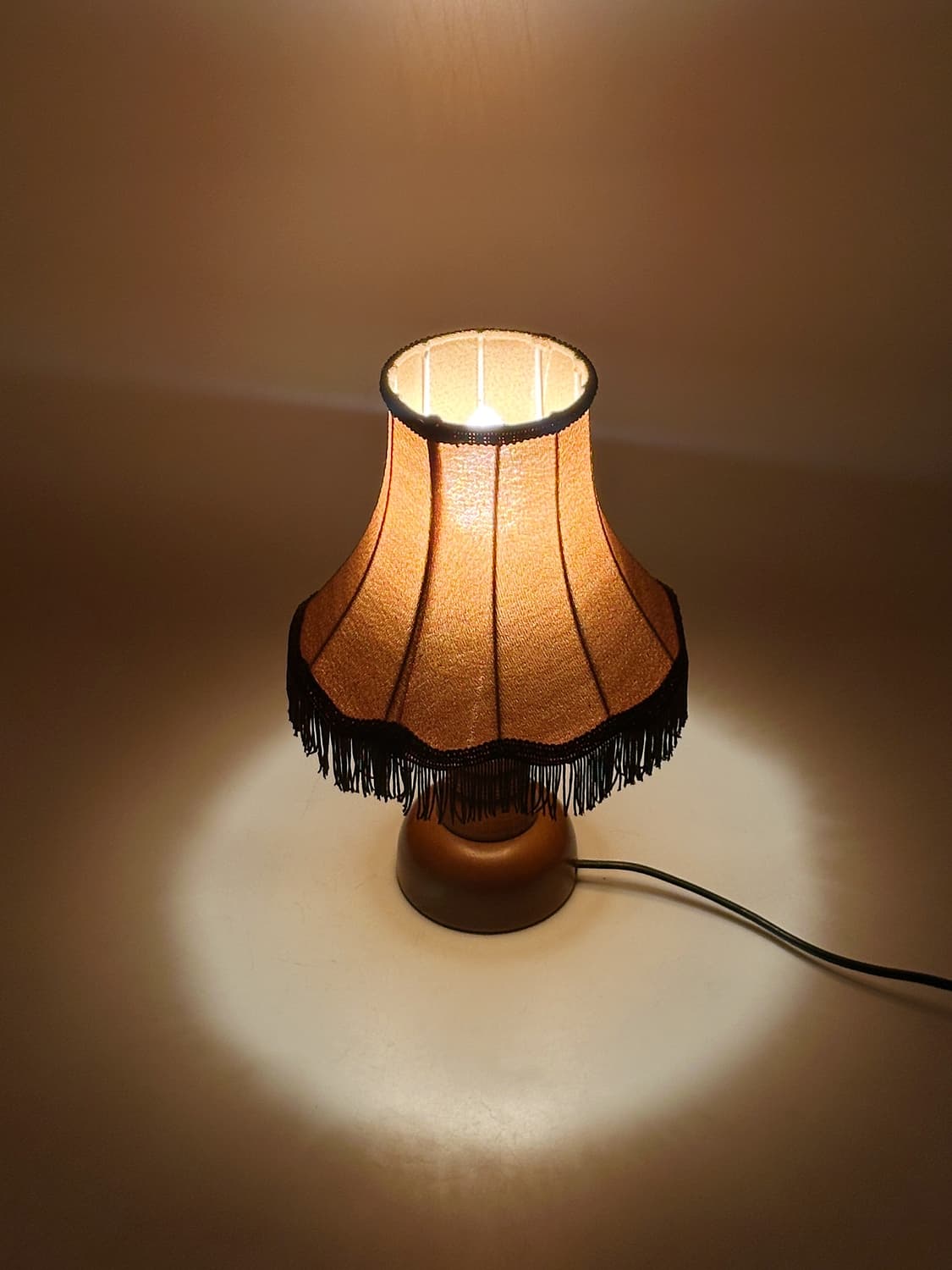 70’s 독일 VEB 빈티지 패브릭 테이블 조명 램프 레트로 앤틱 미드센 상품이미지5