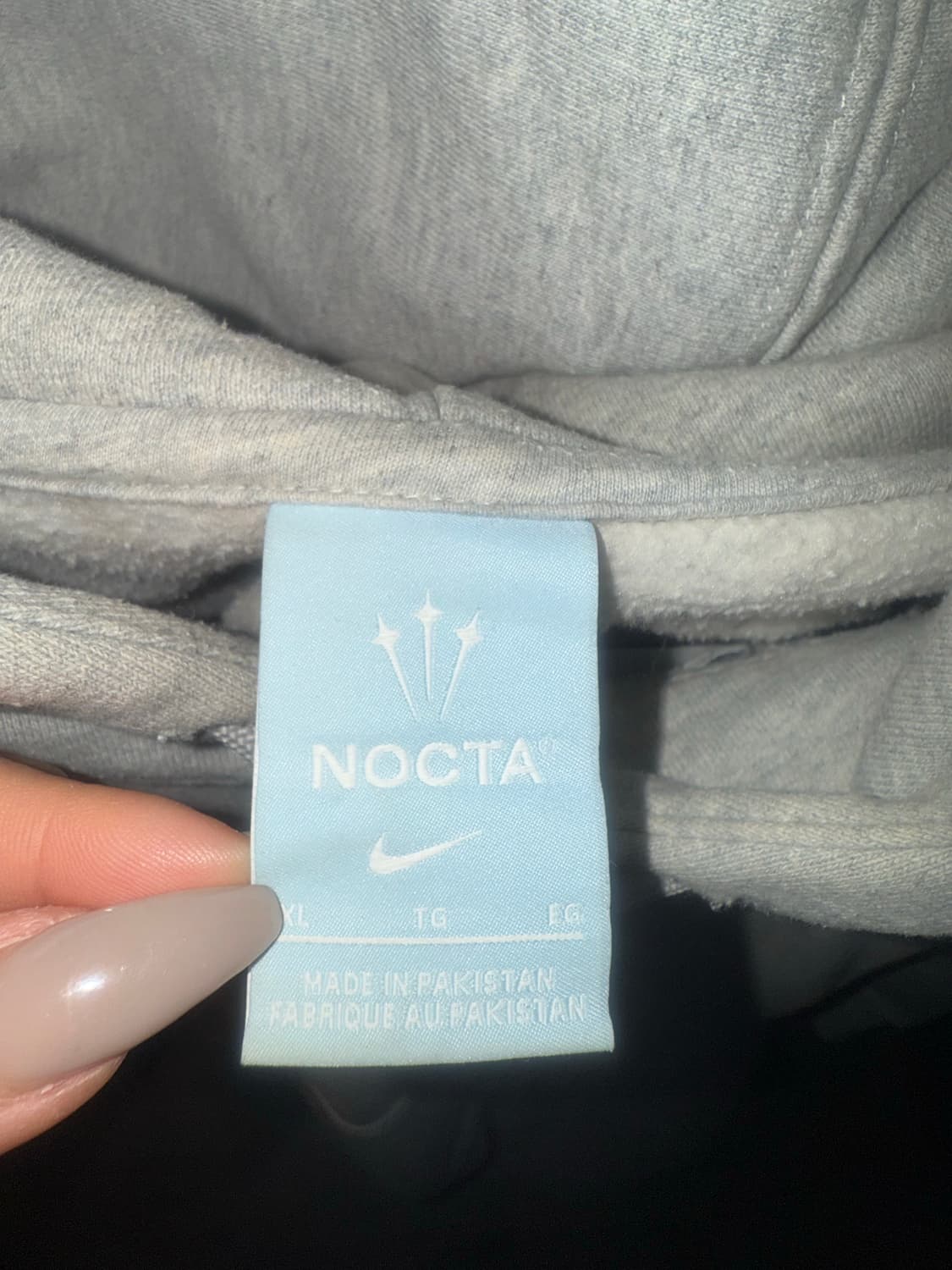 나이키 x 드레이크 녹타 후드 그레이 아시아 XL 상품이미지5