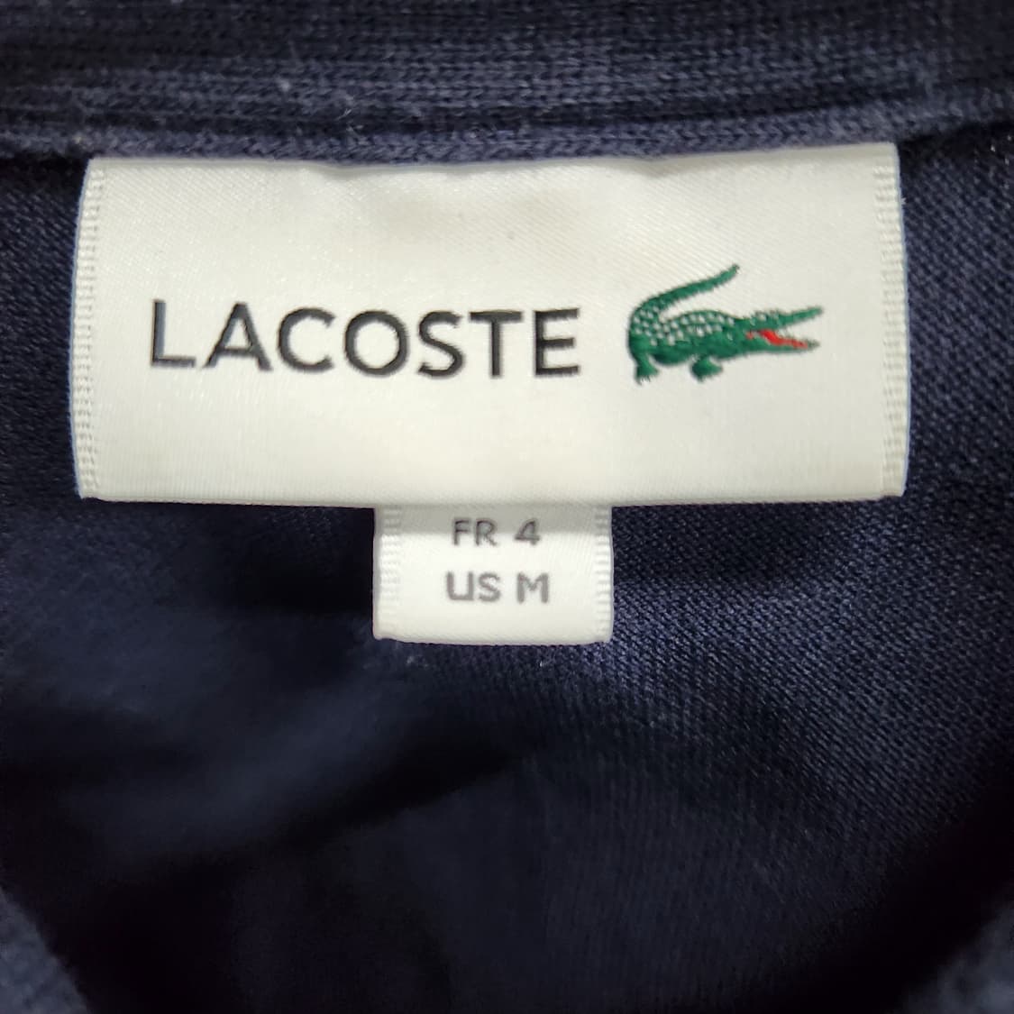 라코스테 로고 카라 긴팔티 M(M) 남여공용 상품이미지5
