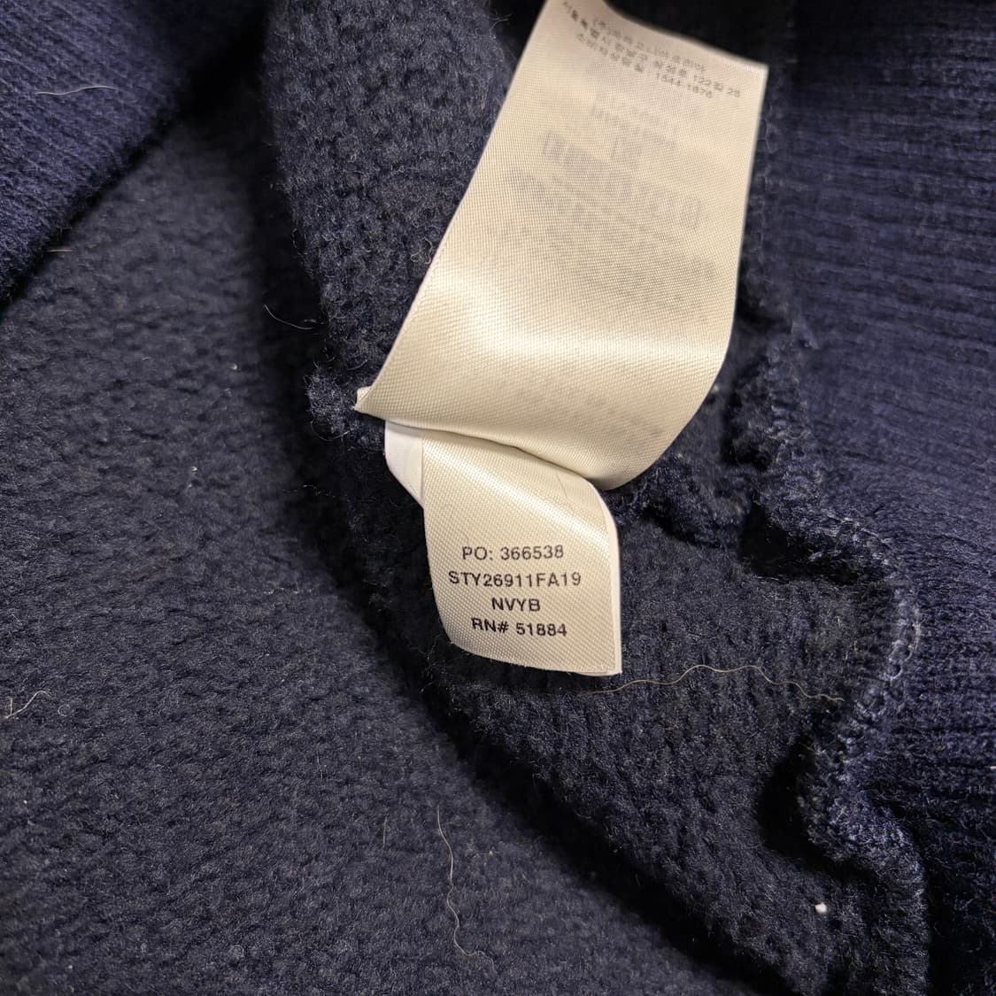 파타고니아 딥네이비 하프집업 니트(남녀공용) 상품이미지5