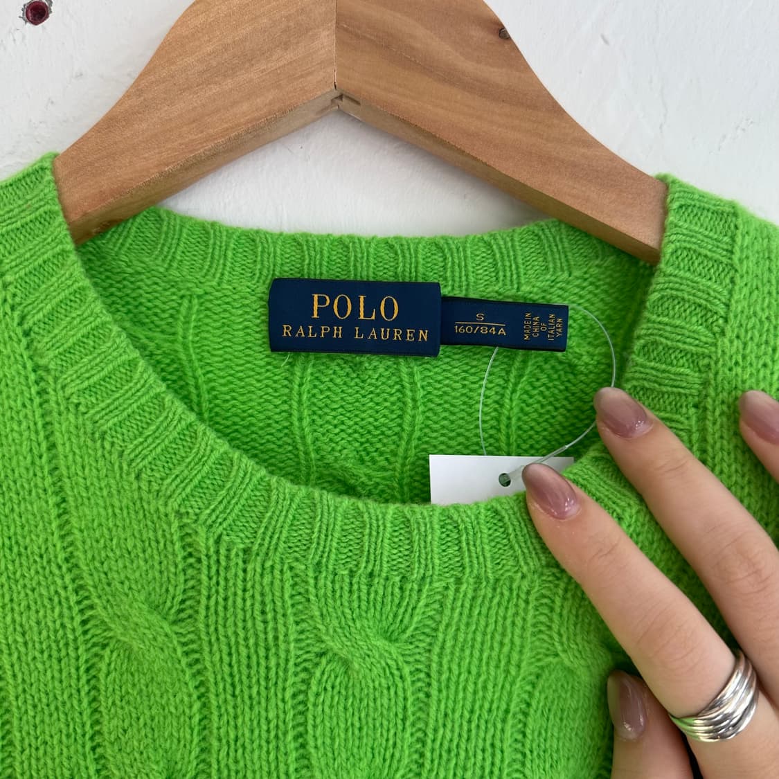 15506 - 폴로 랄프로렌 케이블 울 니트 (울90% 캐시미어 10%) 상품이미지3
