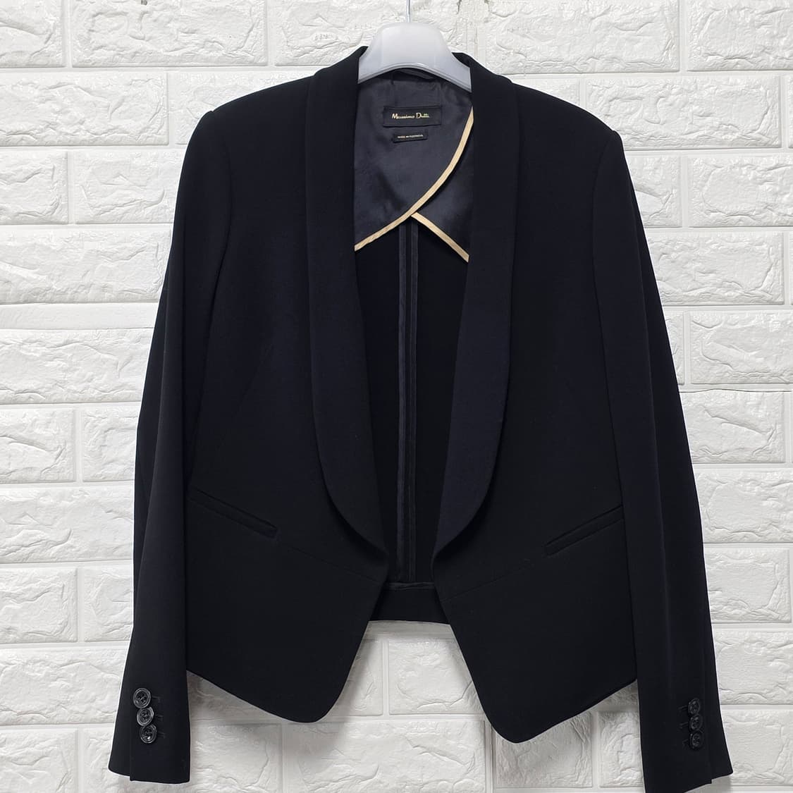 마시모두띠 블랙 쇼트 오픈 자켓  M 상품이미지1