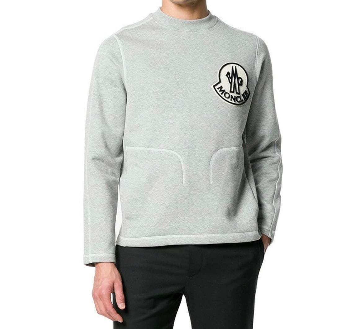 몽클레어 빅로고 스티치 맨투맨(연그레이) 상품이미지2