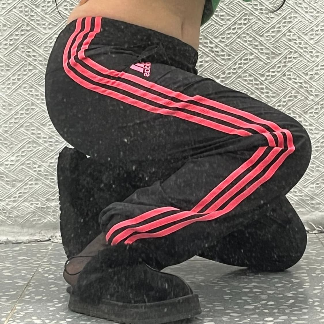 아디다스 00's 빈티지 Y2K 블랙핑크 트랙팬츠 90 C06542 상품이미지1