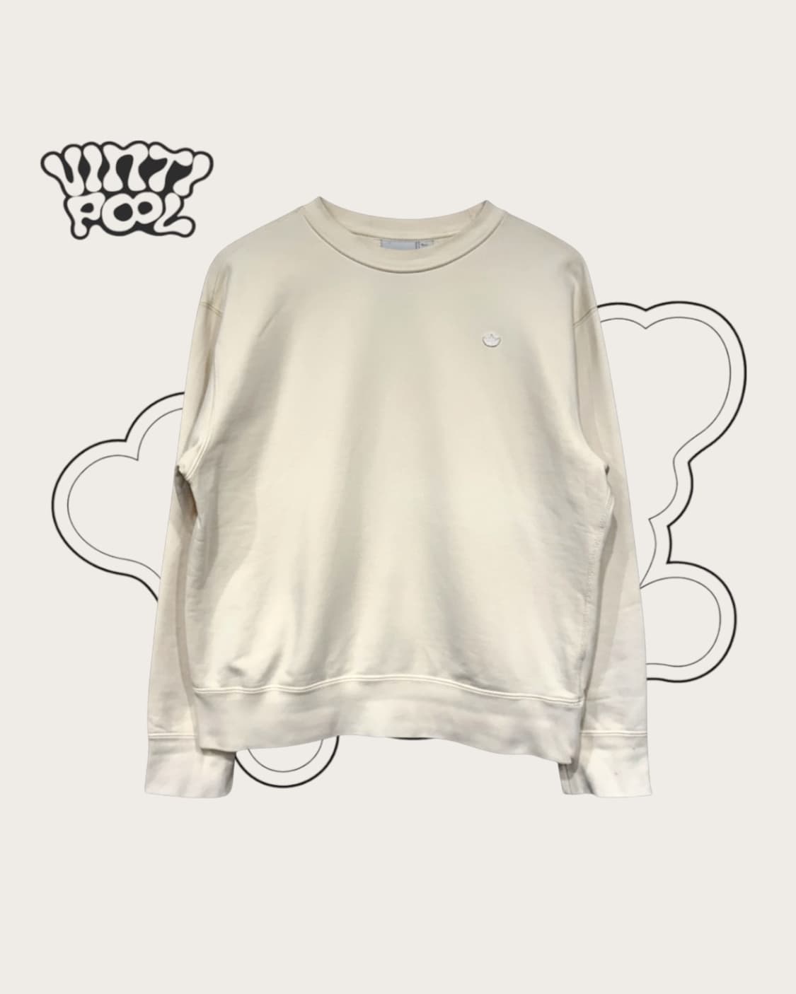 아디다스 트레포일 맨투맨 아이보리 S 상품이미지1