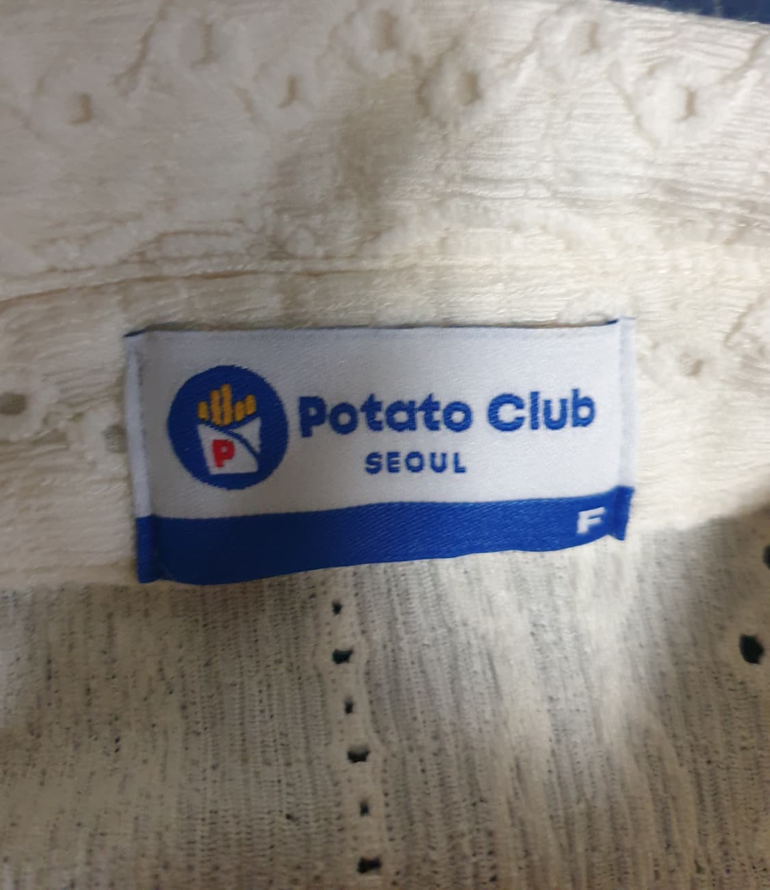 (ss시즌) 포테이토클럽 서울 빈티지 반팔셔츠 아이보리 (F) 상품이미지4