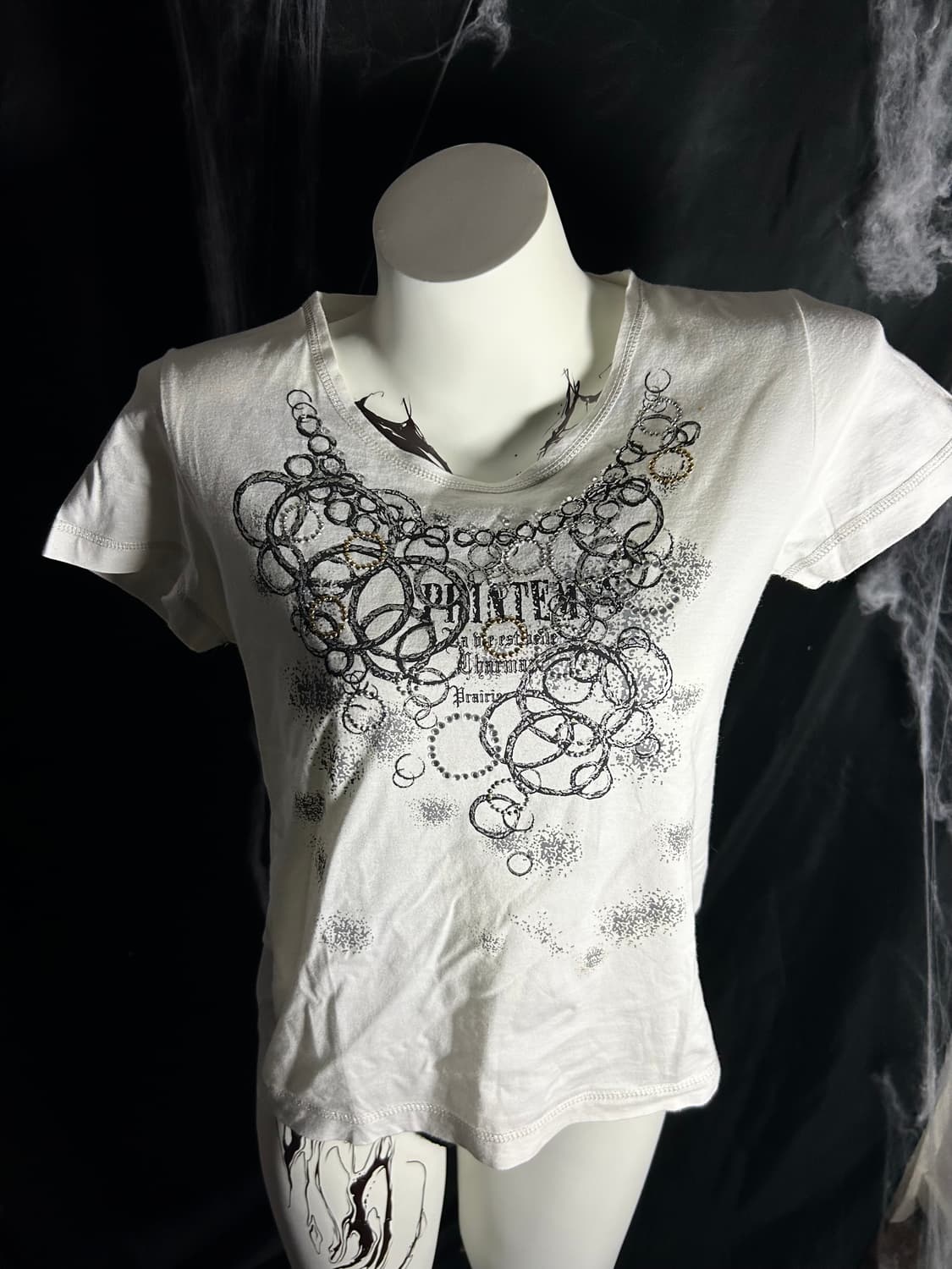 beaded y2k spell tee 상품이미지1