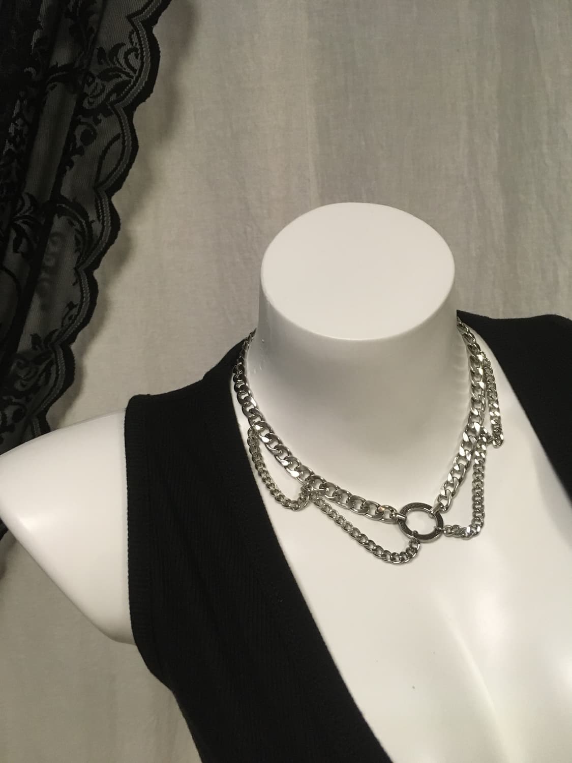 SIMPLE CHAIN CAPE NECKLACE 상품이미지2