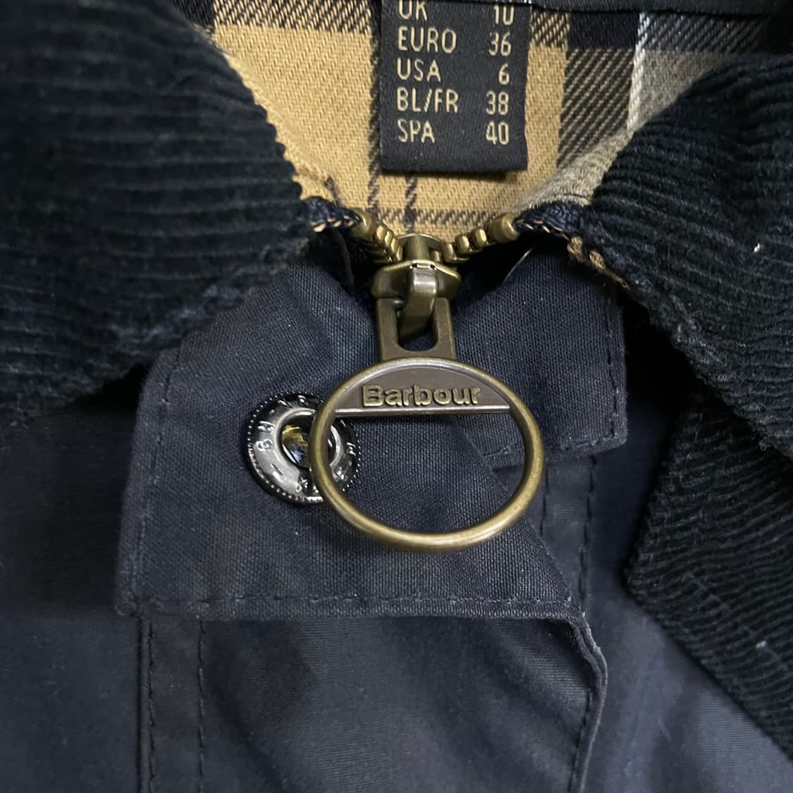 바버 Barbour 비드넬 왁스 자켓 네이비 상품이미지5