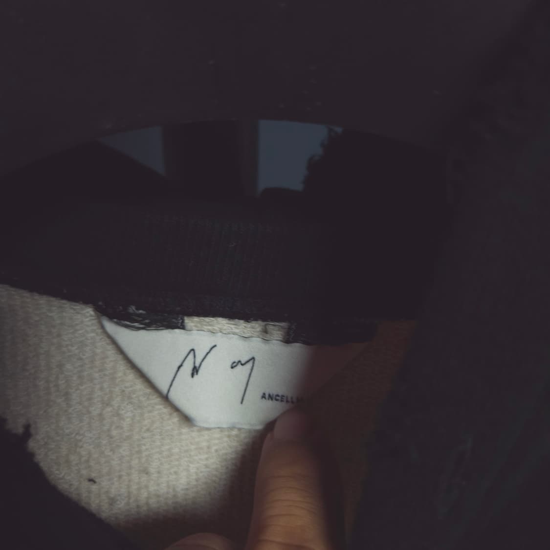 Ancellm 안셀름 컬러블록 디스트레스드 후디 상품이미지4