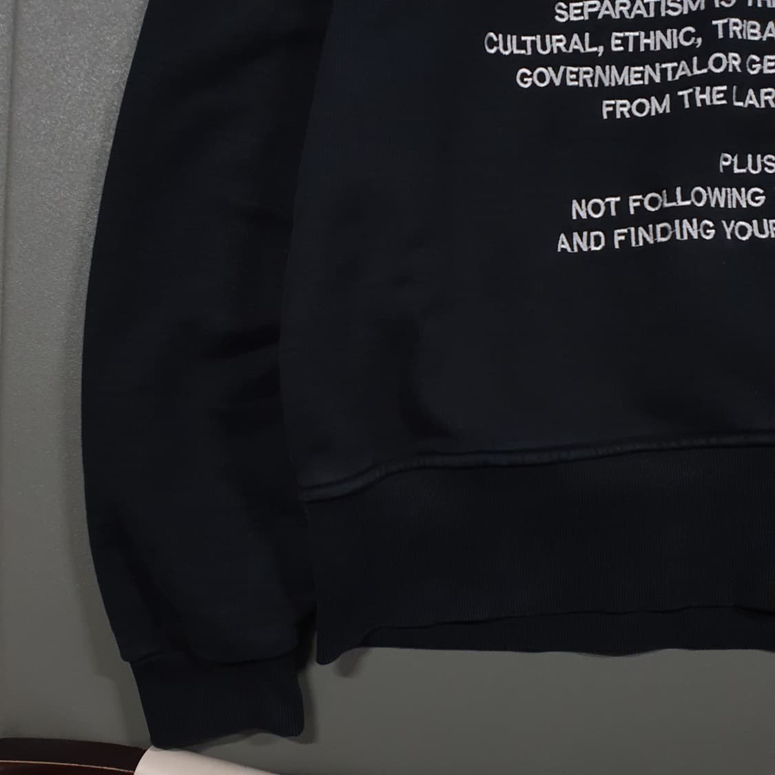 실측 XL) Fwoh SEPARATISM 레터링 오버핏 후드티 스웻셔츠 상품이미지3