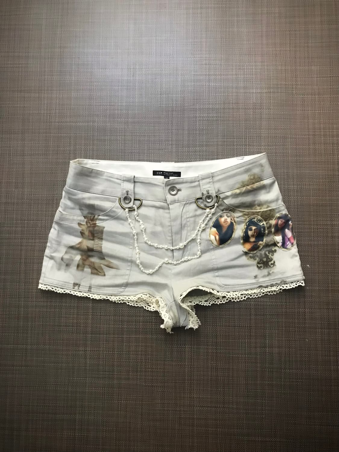 Lilico Pearl Chain Lace Shorts  상품이미지1