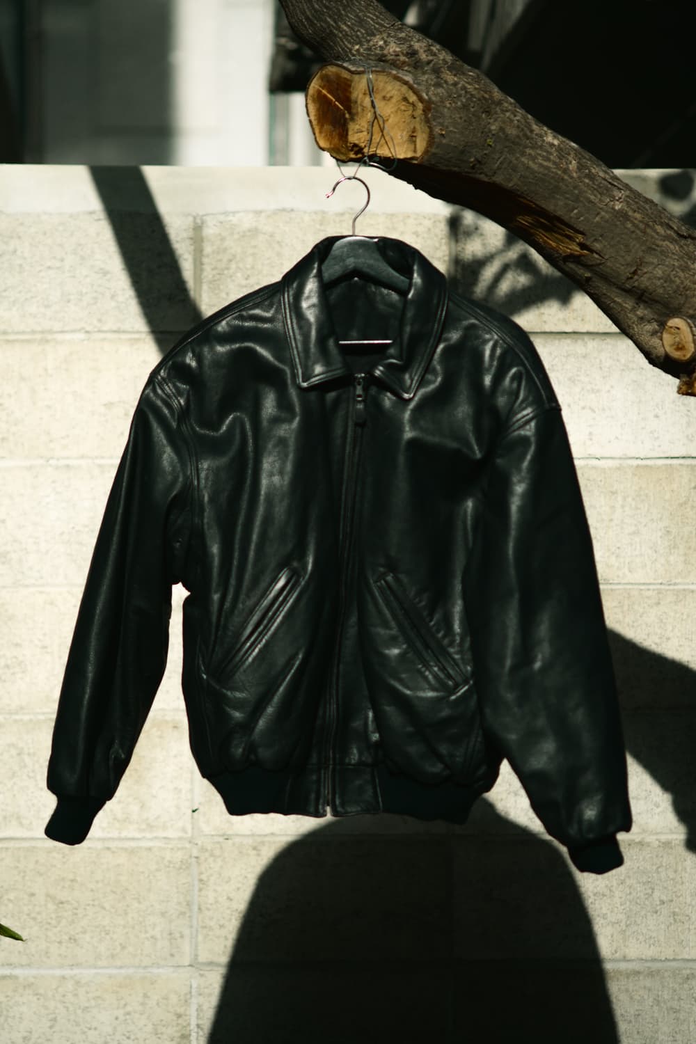 90-00s COACH A-2 플라이트 봄버 레더 자켓 상품이미지1