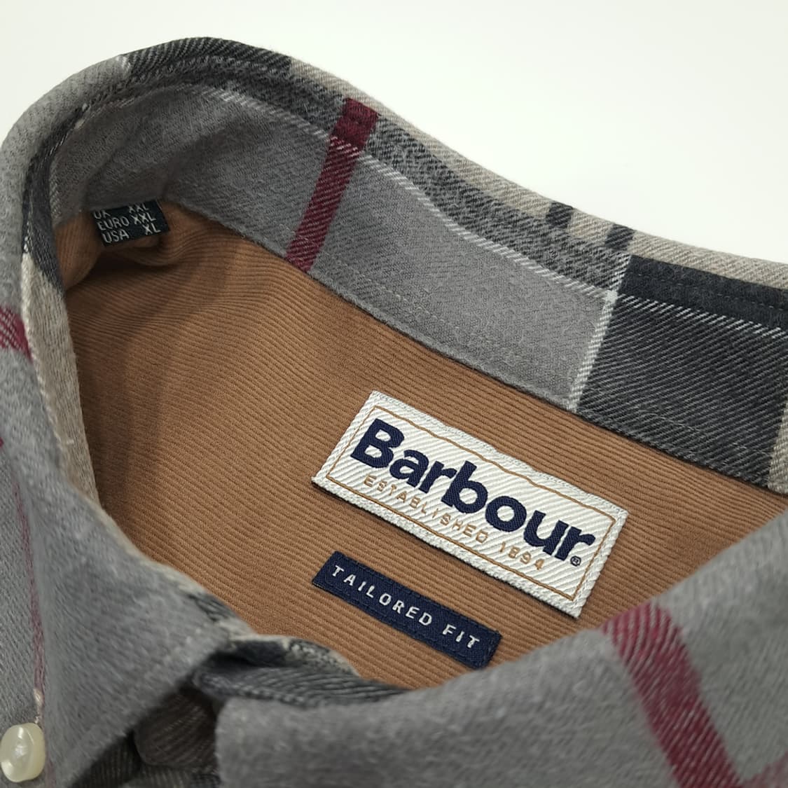 CN953 XL 바버 클래식 타탄체크 플란넬 긴팔 셔츠 남방 상품이미지4