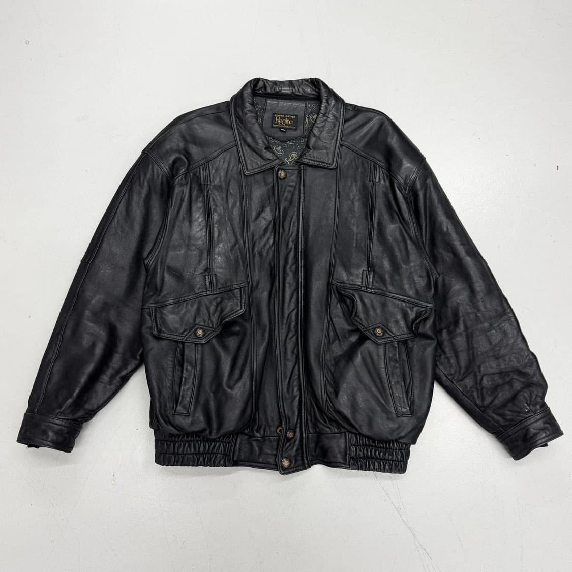 램스킨 리얼레더 양가죽 가죽 봄버 자켓 상품이미지2