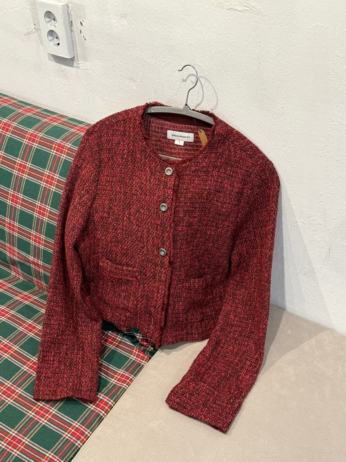 999휴머니티 트위드 태슬 가디건 상품이미지5