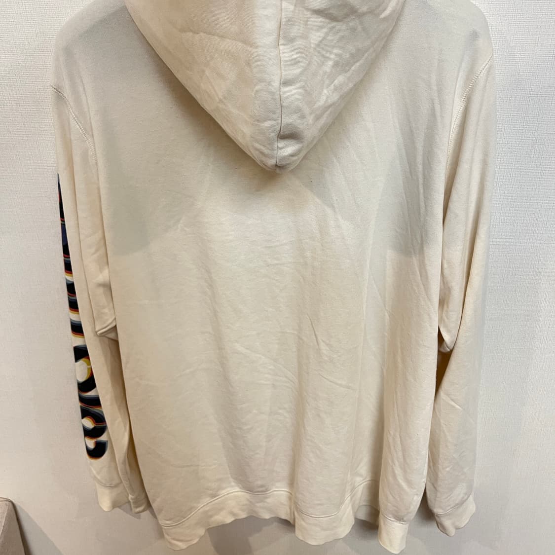 (XL) 아식스타이거 아이보리 프린팅 후드집업 상품이미지2