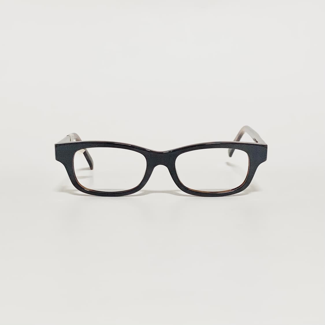 979 일본제 데드스탁 빈티지 안경테 레트로 직사각형 투톤 뿔테 상품이미지1