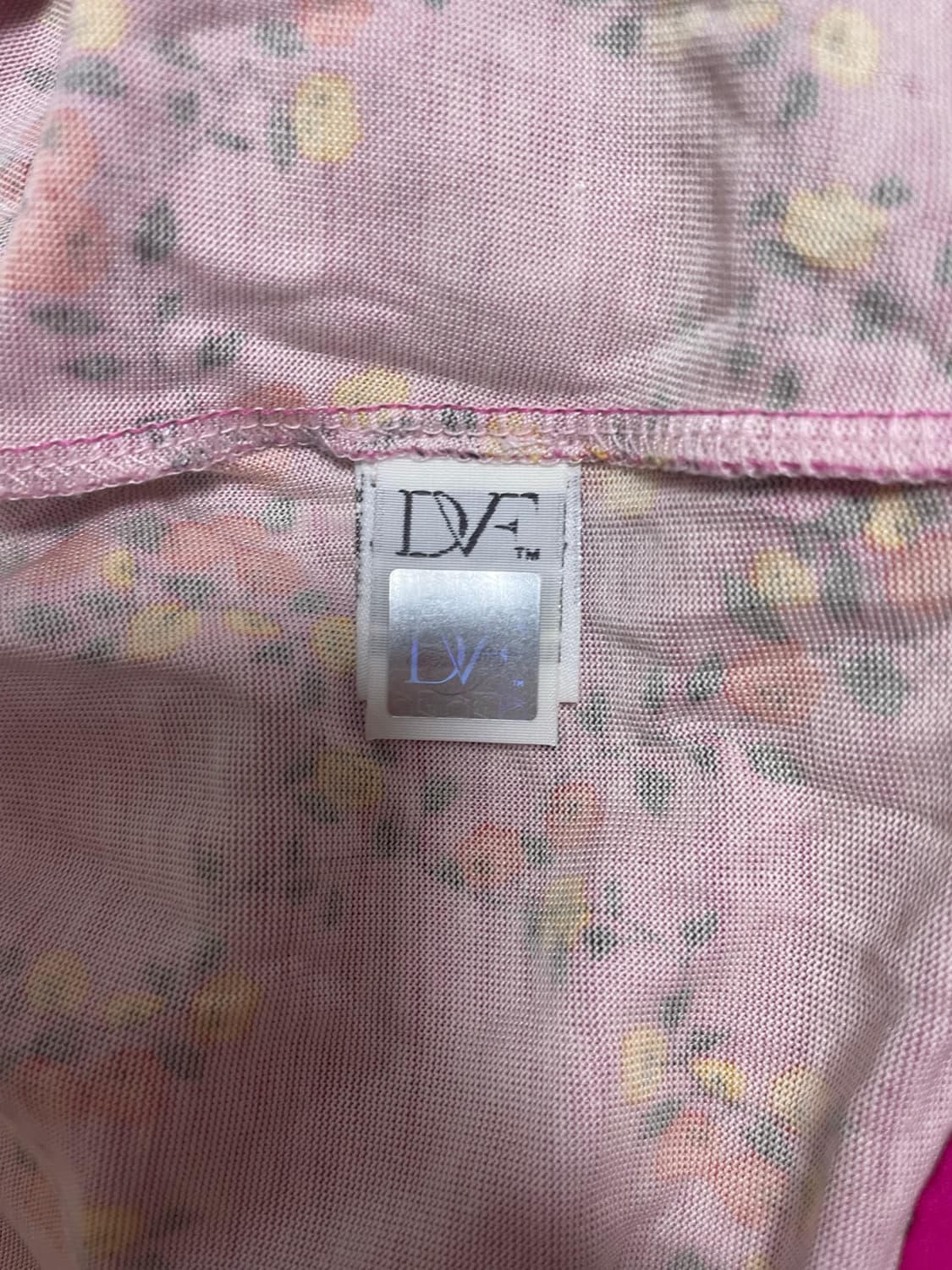 DVF 장미 패턴 랩 원피스 정품 상품이미지4