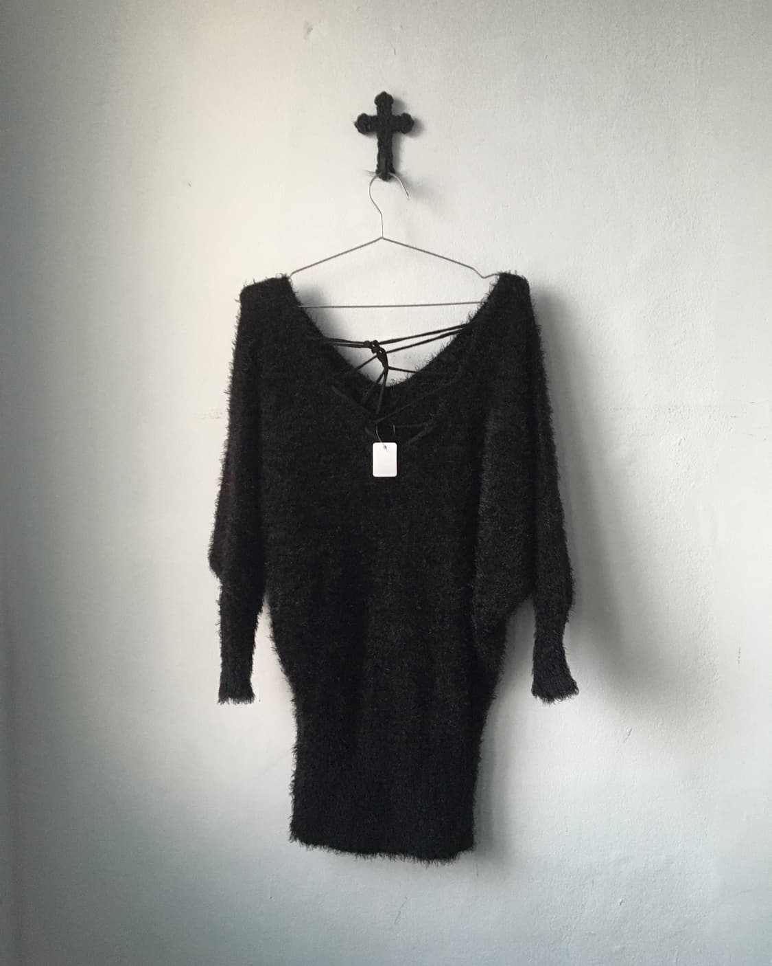 Lace up point fluffy onepiece 상품이미지4