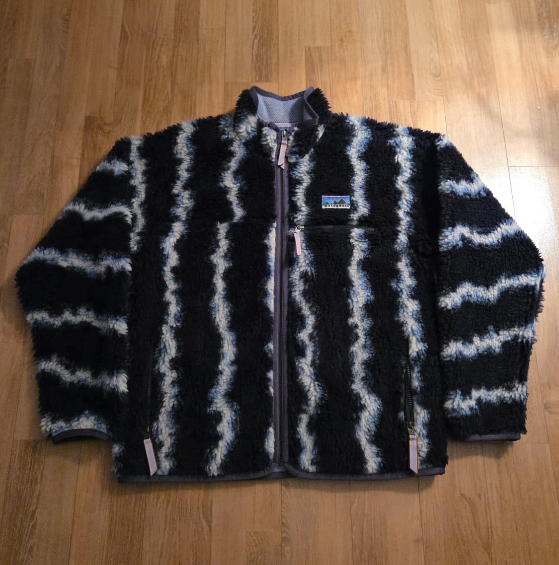 (M)파타고니아 썬더 vtg복각 블랙 레트로 가디건 딥파일 신칠라 상품이미지1