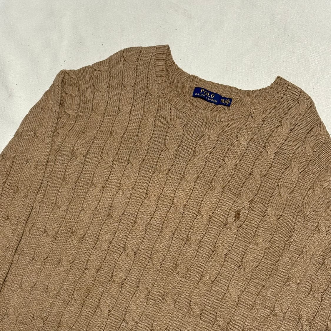 XXL 폴로랄프로렌 베이지 케이블 니트 상품이미지1