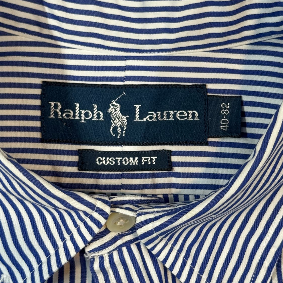 M) 폴로 랄프로렌 클래식 블루 스트라이프 포플린 셔츠 T88 상품이미지6