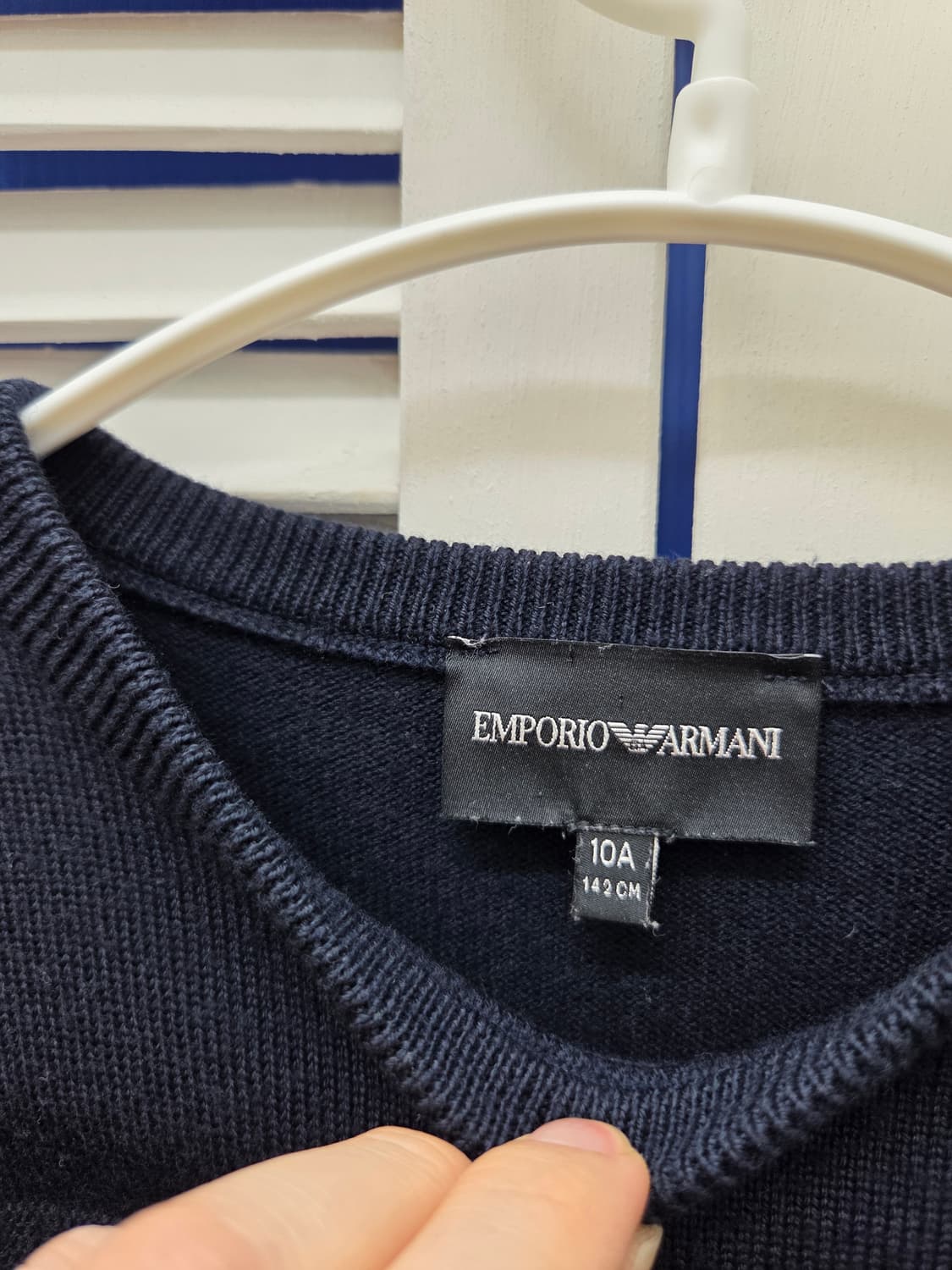 엠포리오아르마니 키즈 버진울 니트 스웨터 상품이미지3