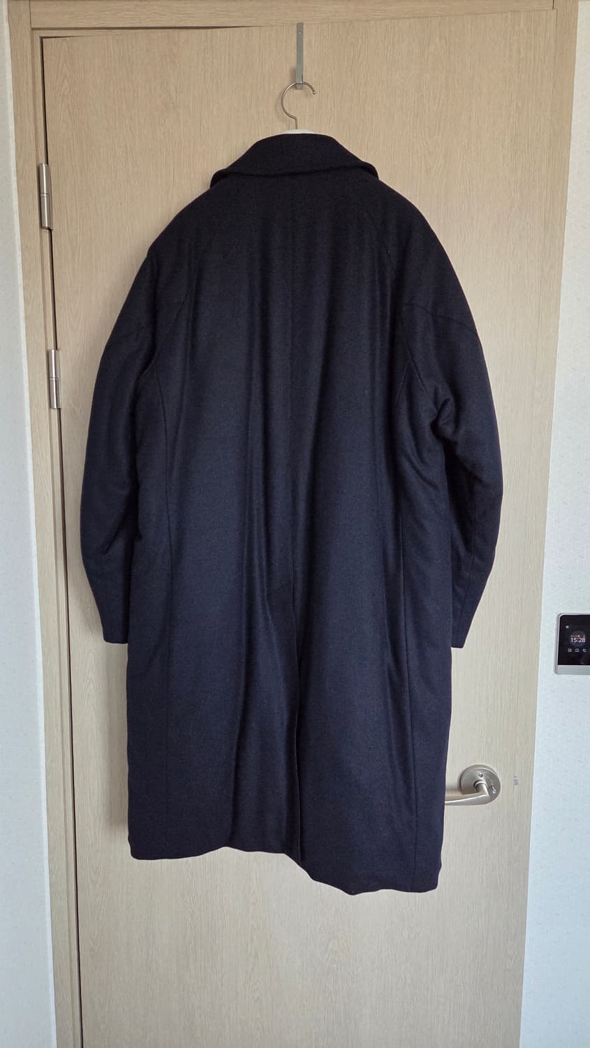 도큐먼트 패디드 울 오버코트 네이비 L 상품이미지6