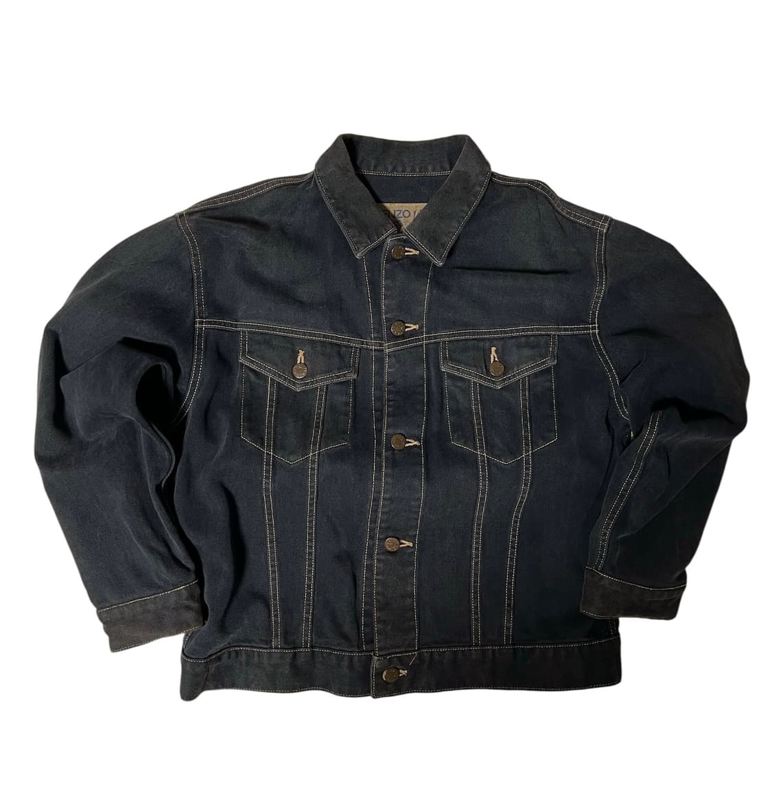 KENZO Jeans 블랙 데님 자켓 상품이미지3