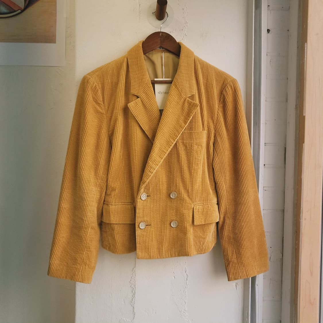 Nicole club 머스터드 코듀로이 자켓 상품이미지3