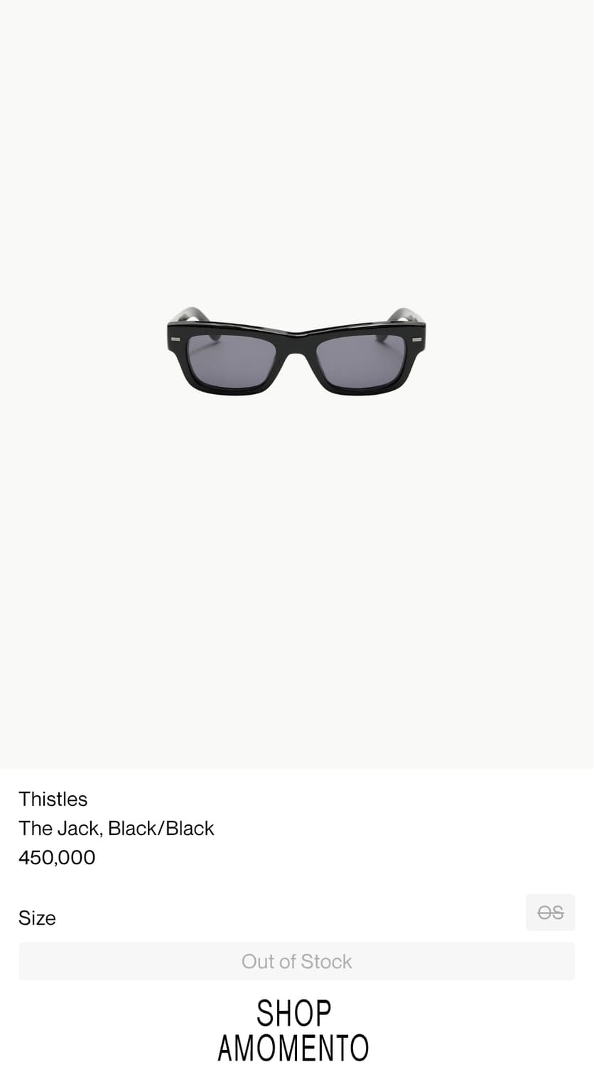 Thistles The Jack Black/Black 상품이미지1