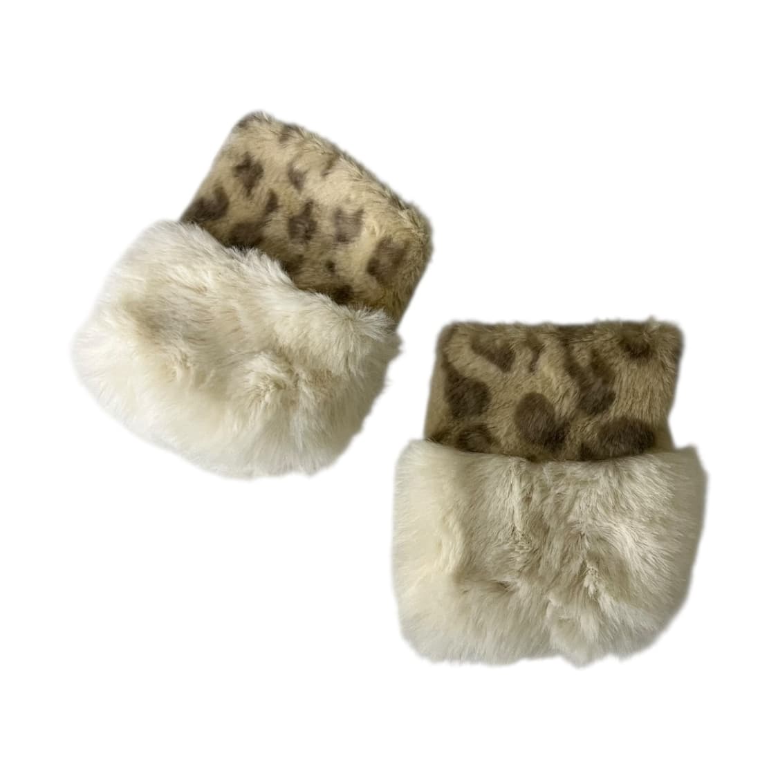 [JPN] 빈티지 갸루 레오파드 핸드워머 상품이미지1