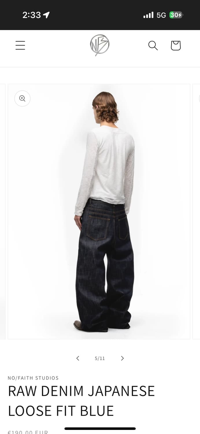 [M] Nofaith studios japanese denim blue 상품이미지6