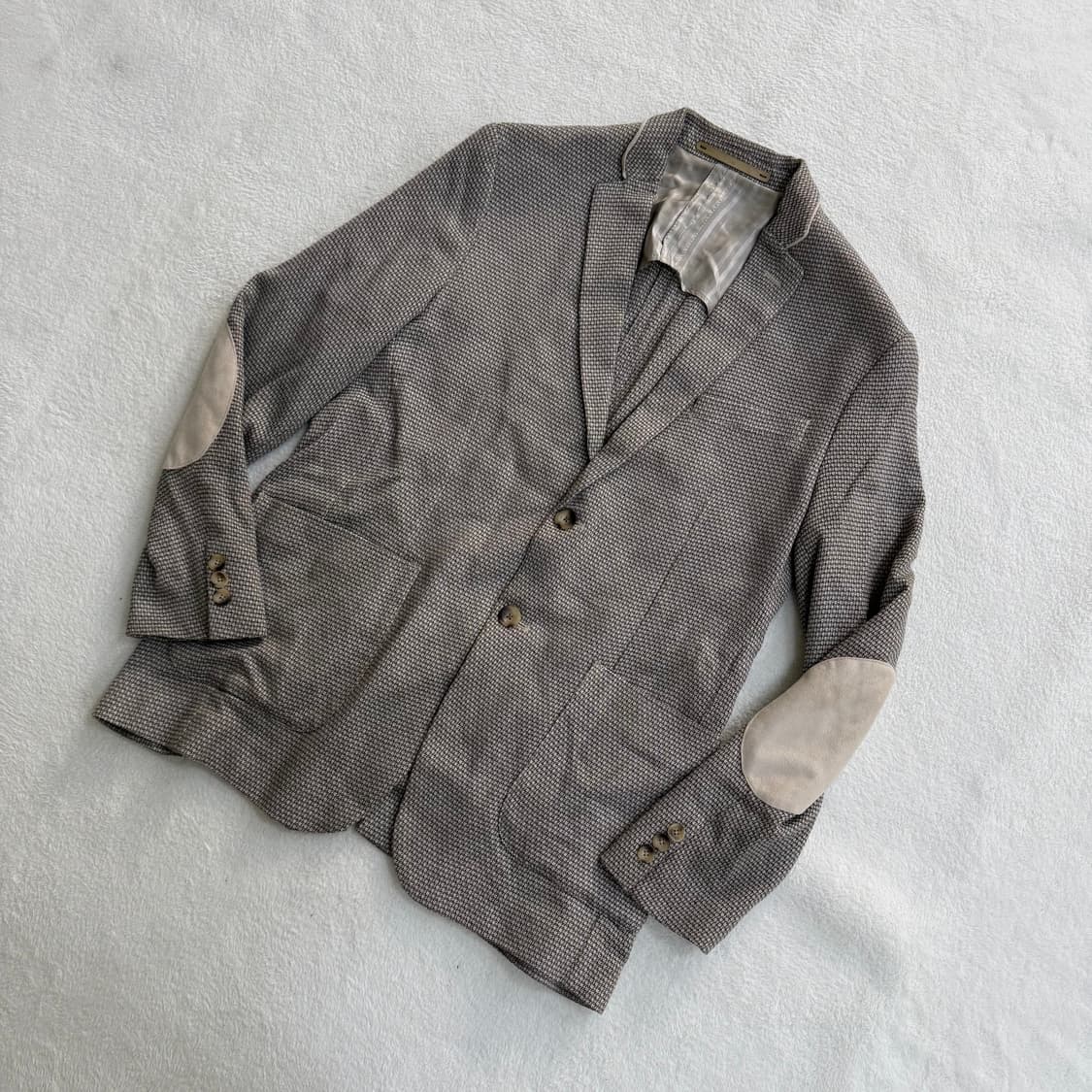 실측확인 자라 엘보패치 트위드 자켓 0320T 상품이미지1