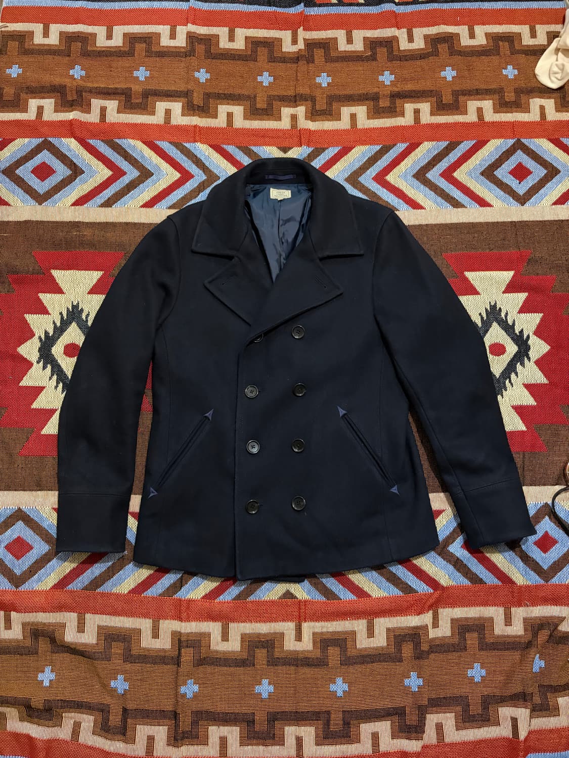 100) 유나이티드애로우즈 그린라벨릴렉싱 피코트 네이비 상품이미지1