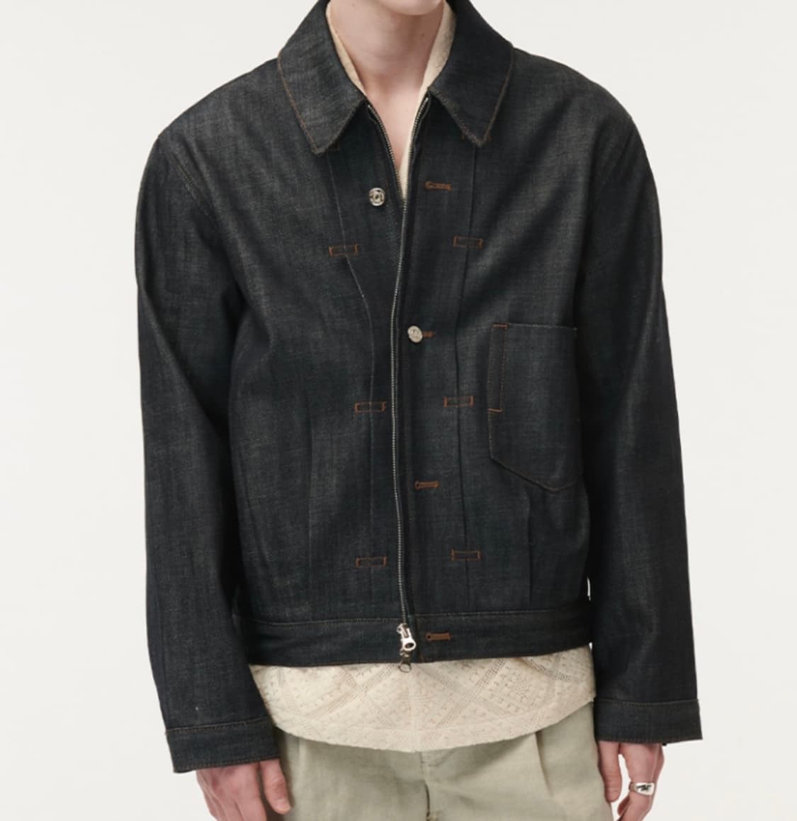 세터 카마로 집 데님 트러커 자켓 인디고 M 상품이미지4