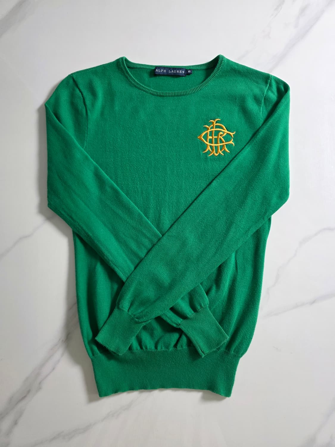 POLO RALPH LAUREN / 그린 골드 엠블럼 니트 상품이미지4
