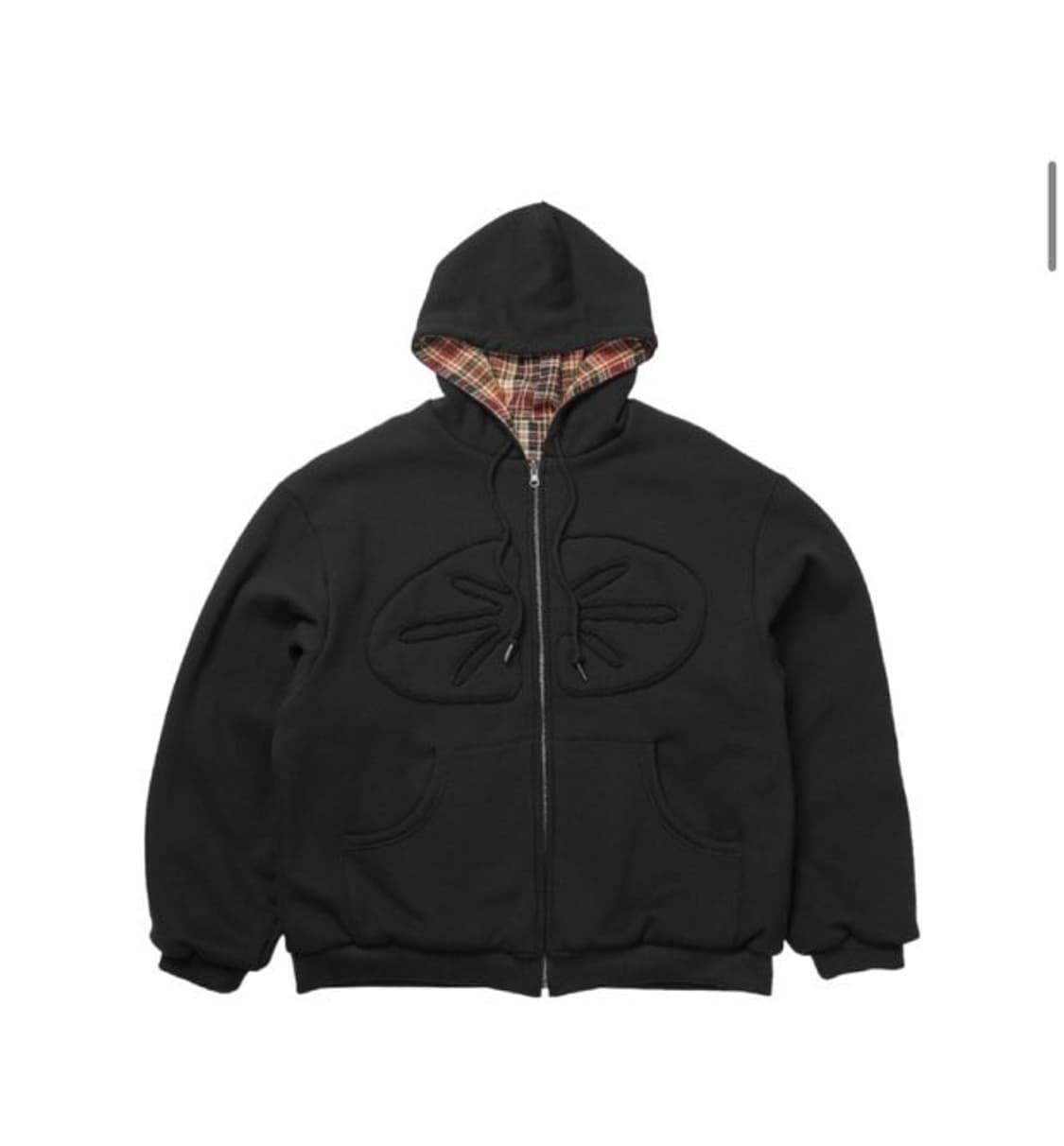 ERTR 이알티알 리버시블 후드집업 후디 블랙 레드 상품이미지1