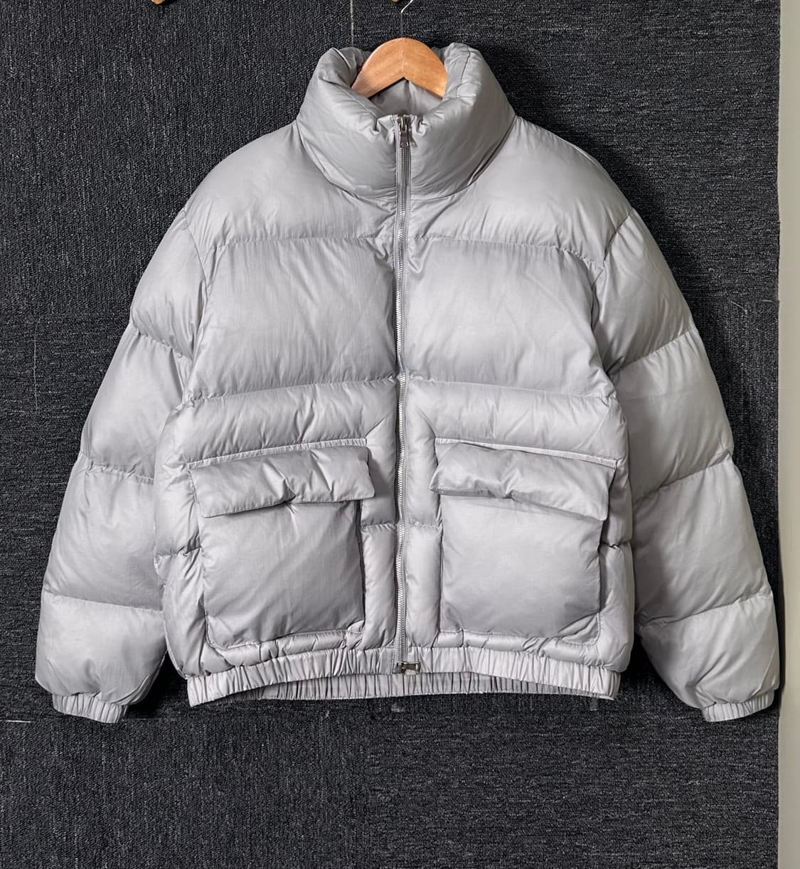 라퍼지스토어 덕다운 숏패딩 그레이 M 상품이미지1