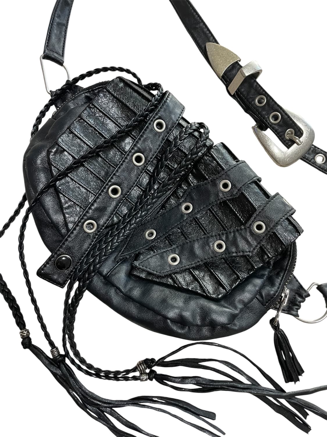 KIMYO GEM STUDDED MINI BAG 키묘 레더 미니 벨트백 상품이미지2