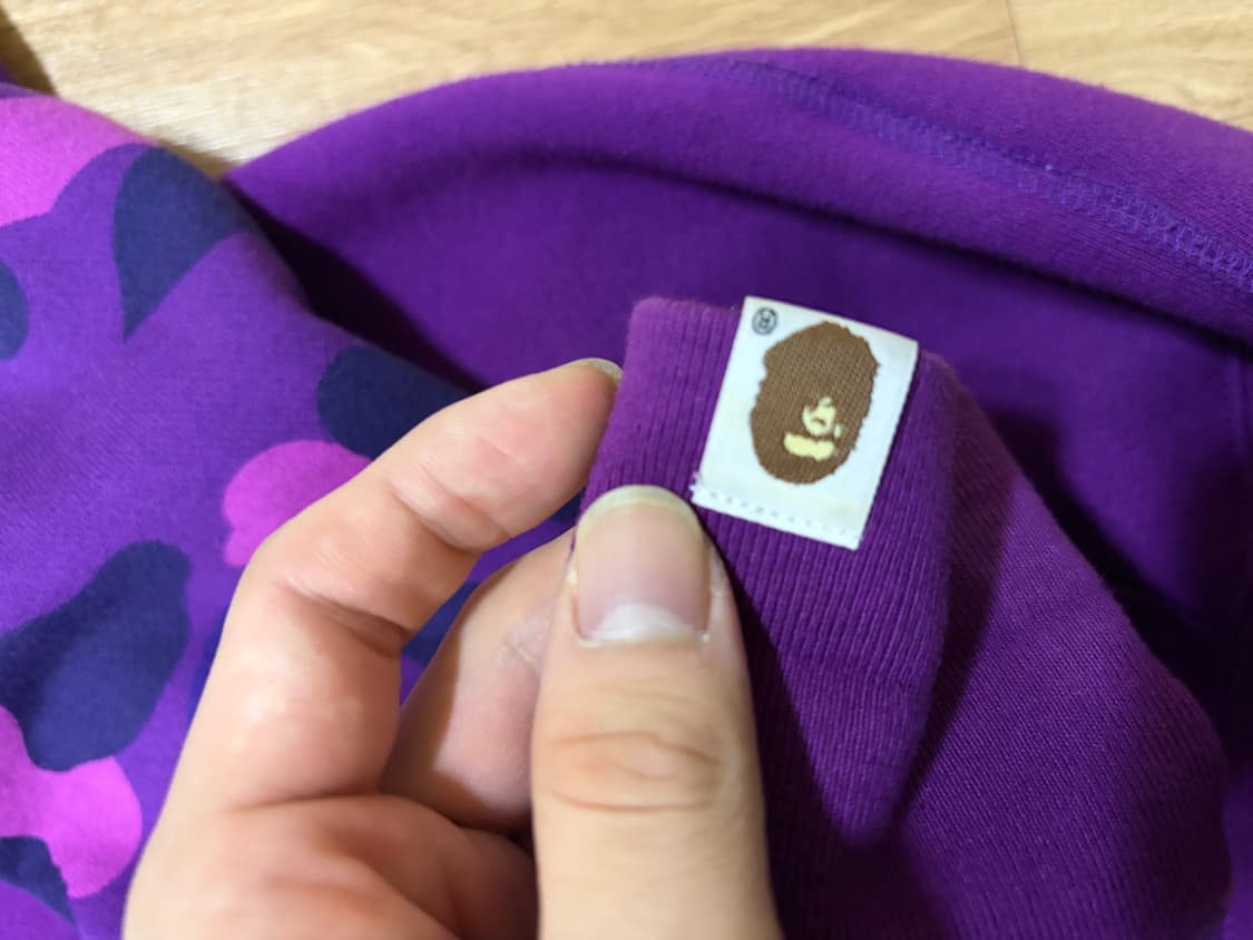 (L)베이프 샤크 후드집업 퍼플 상품이미지3