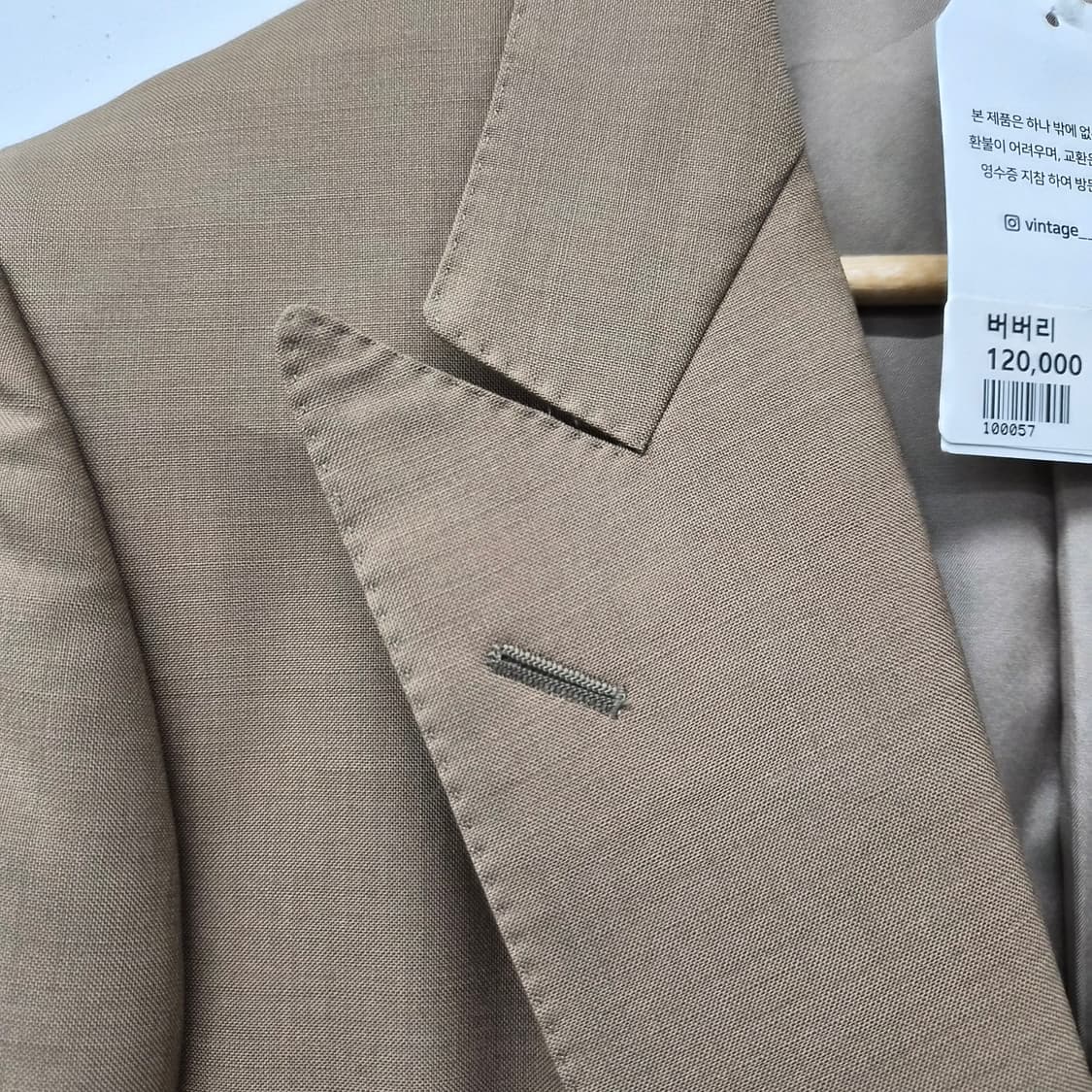 빈티지 버버리 더블 브레스트 블레이저 남녀공용 M 상품이미지5
