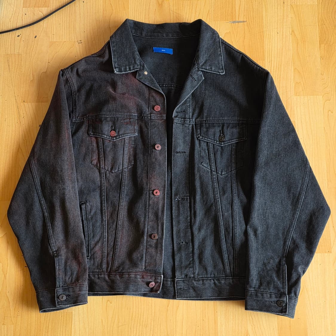 nbnc half red sprayed jacket 상품이미지1