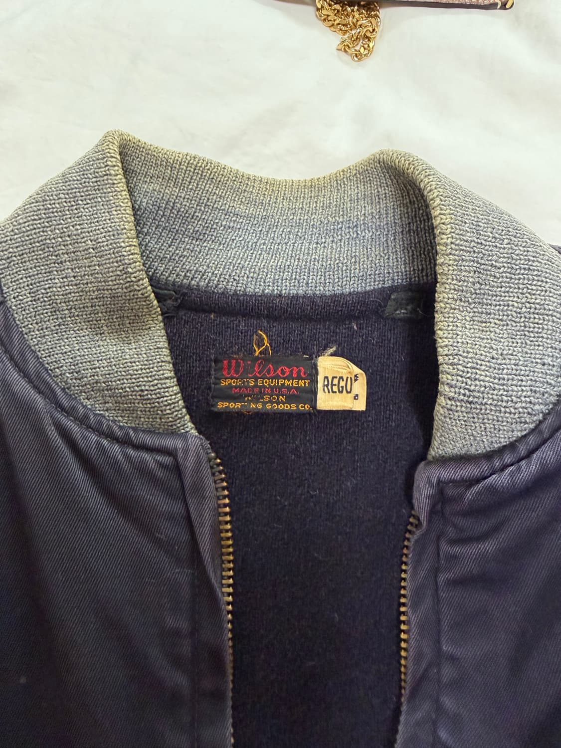 빈티지 퍼플 점퍼 블루종 상품이미지4