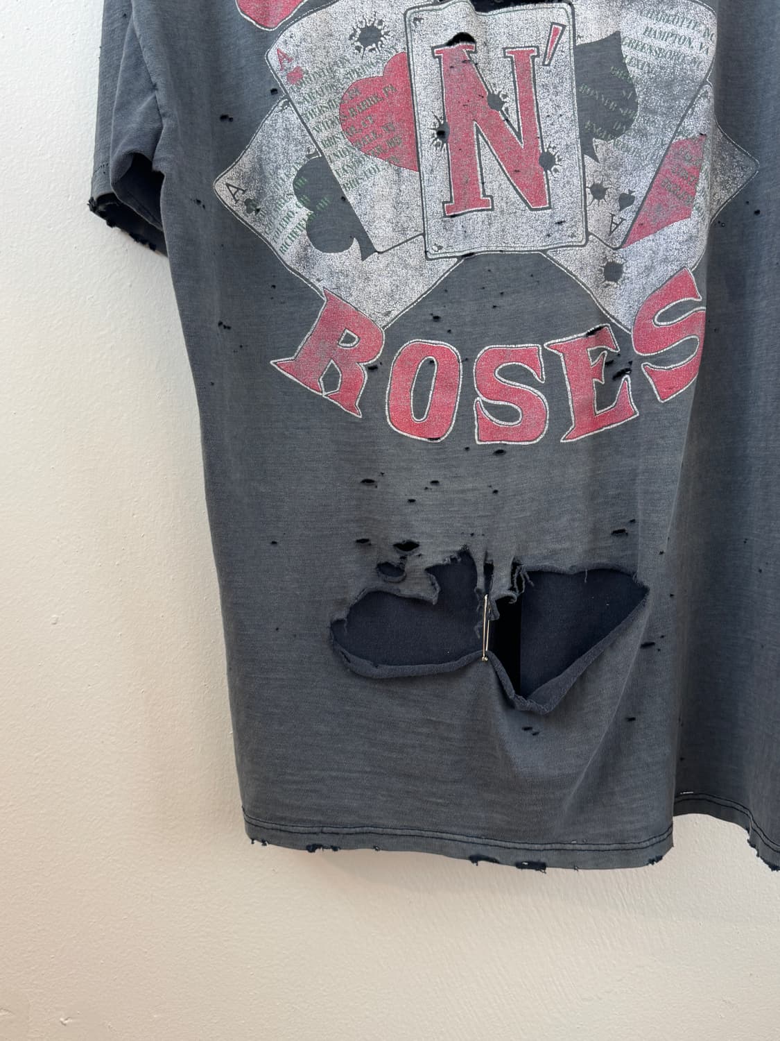 90s bruckum guns n' roses faded t shirt 상품이미지9