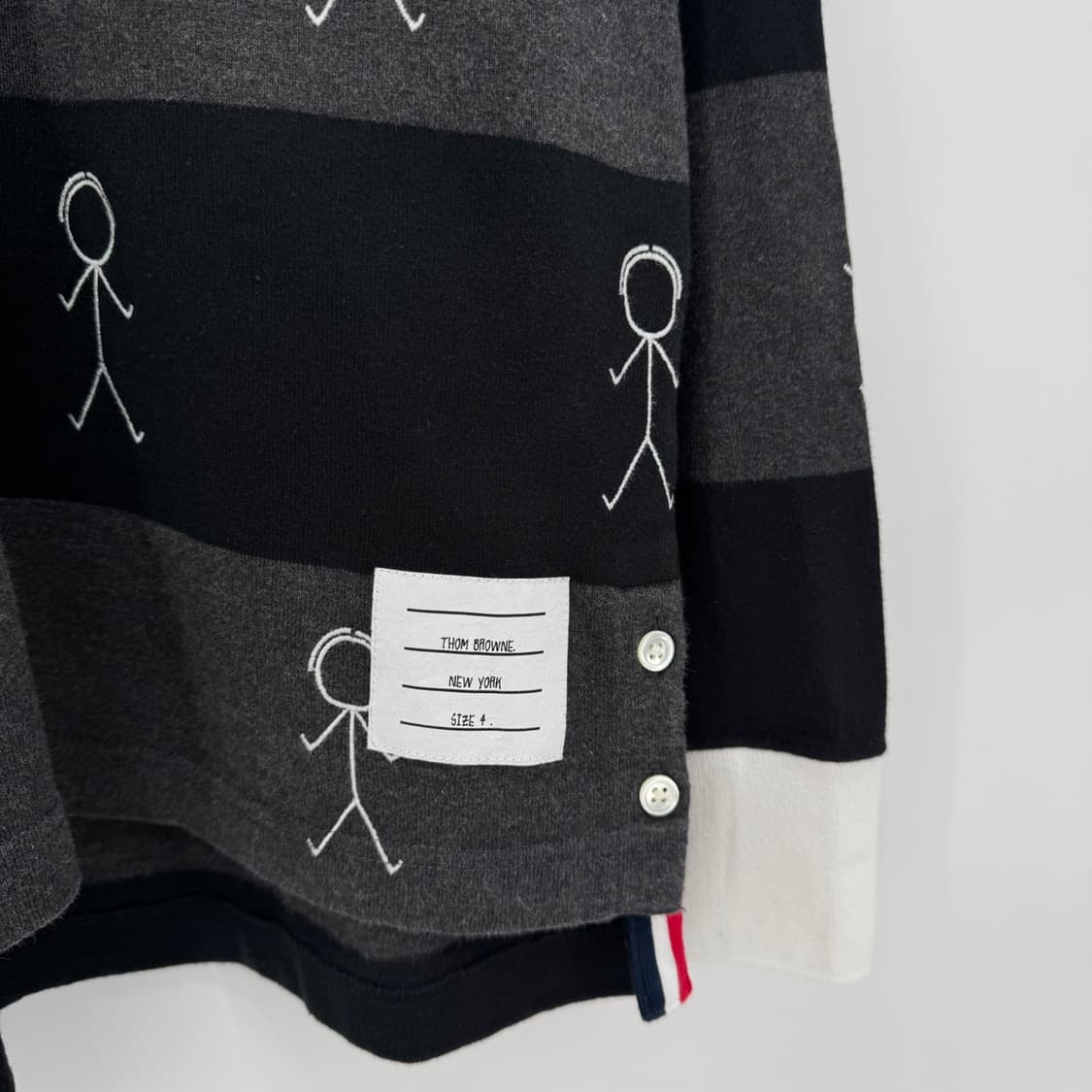 [4사이즈] 톰브라운 사선 PK 긴팔 카라티 티셔츠 (MJP073E) 상품이미지9